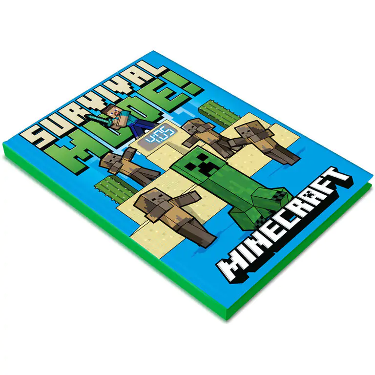 Minecraft Notebook s LED hodinami fotografii produktu