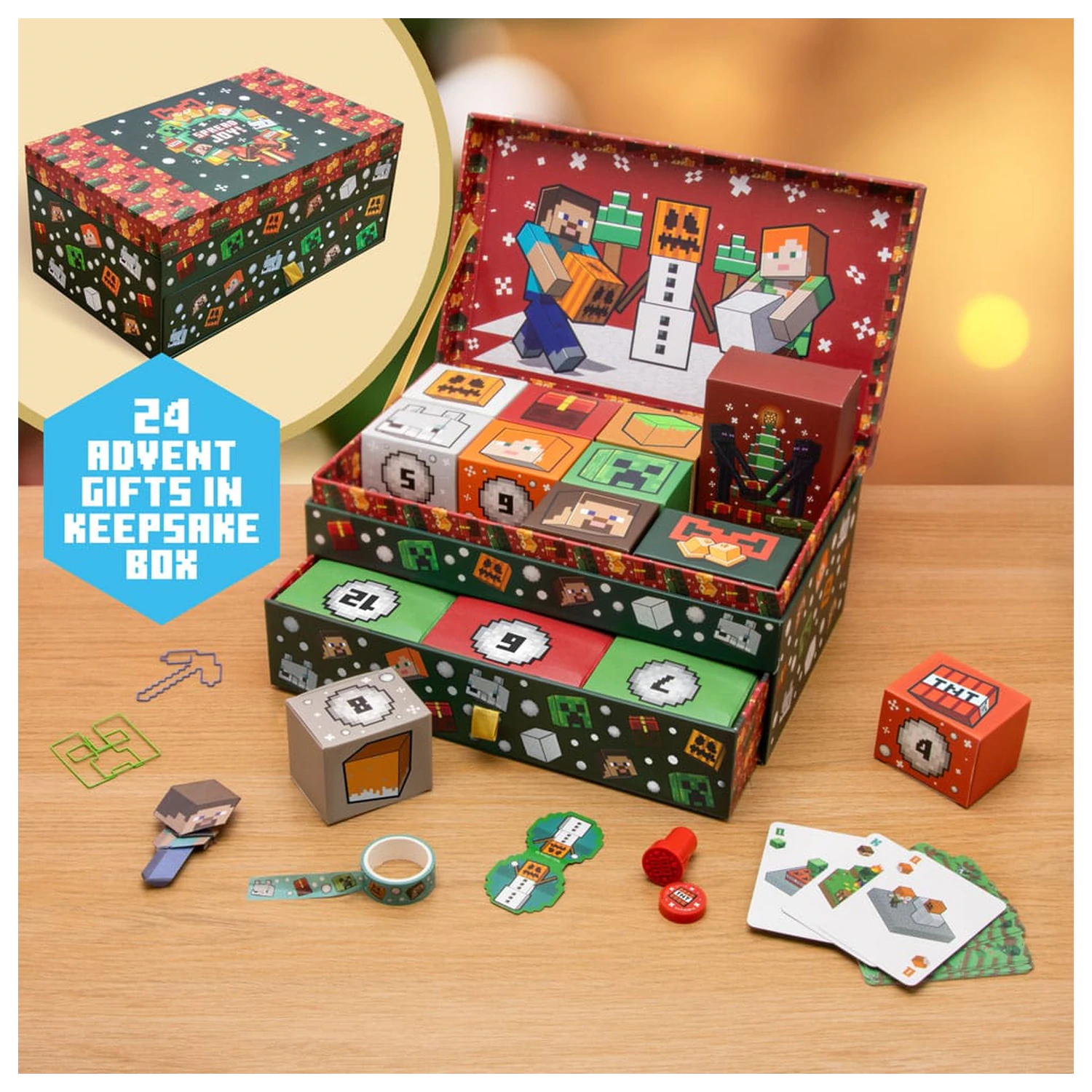 Minecraft Advent Calendar Keepsake Box Adventní Kalendář fotografii produktu