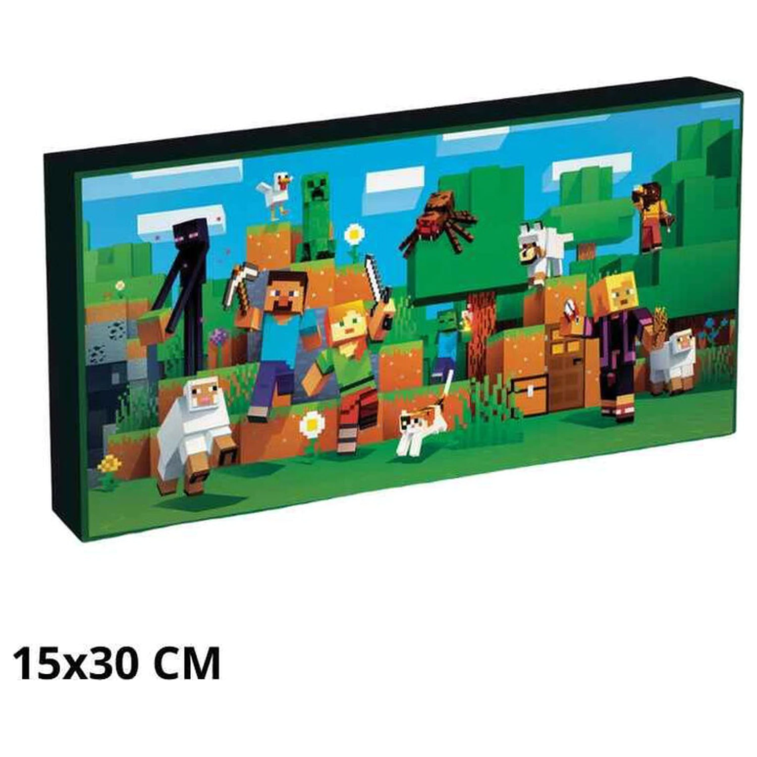 Minecraft svítící plátno fotografii produktu