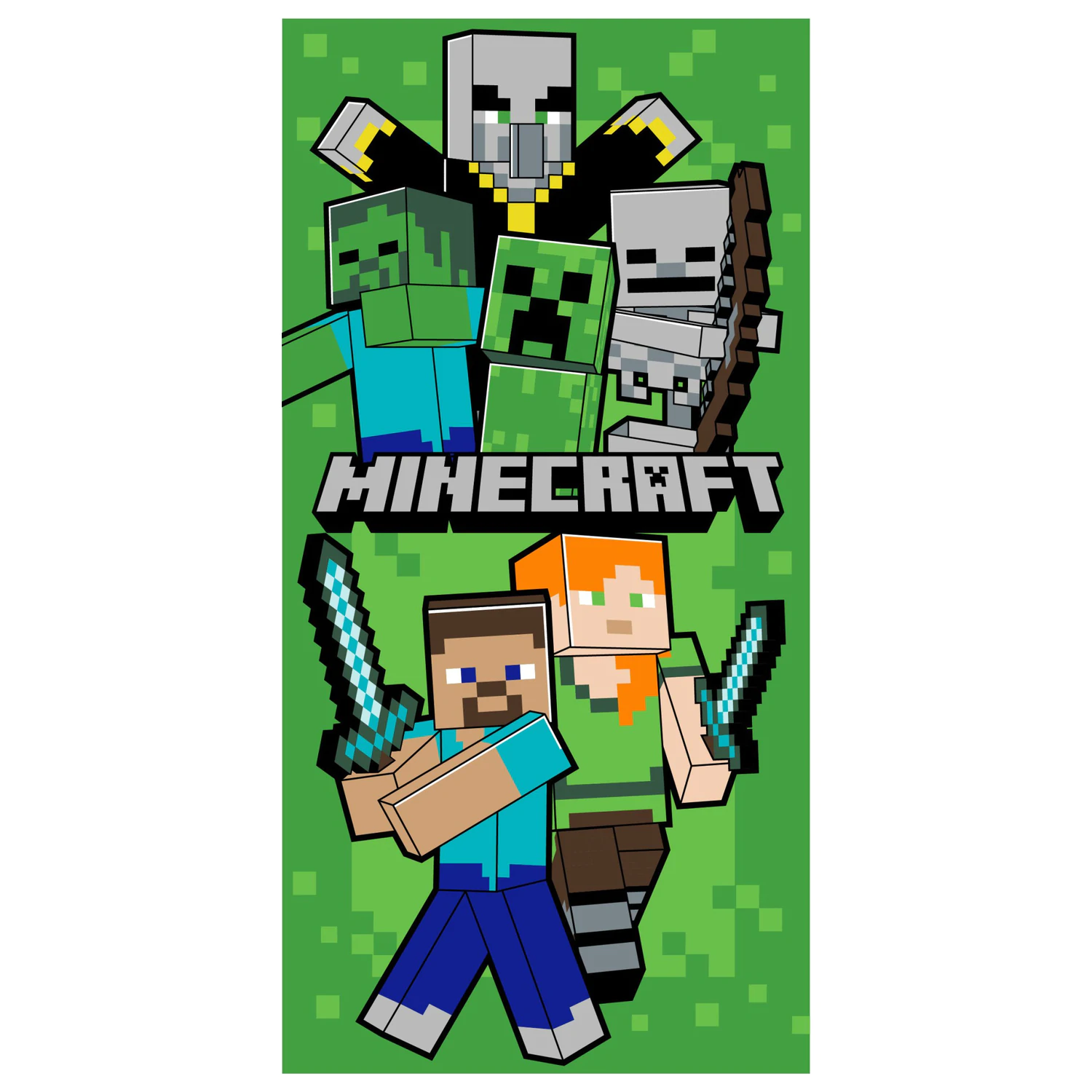 Minecraft Let's Survive Ručník 70x140cm fotografii produktu