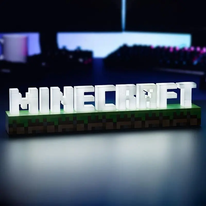 Minecraft Logo světlo fotografii produktu