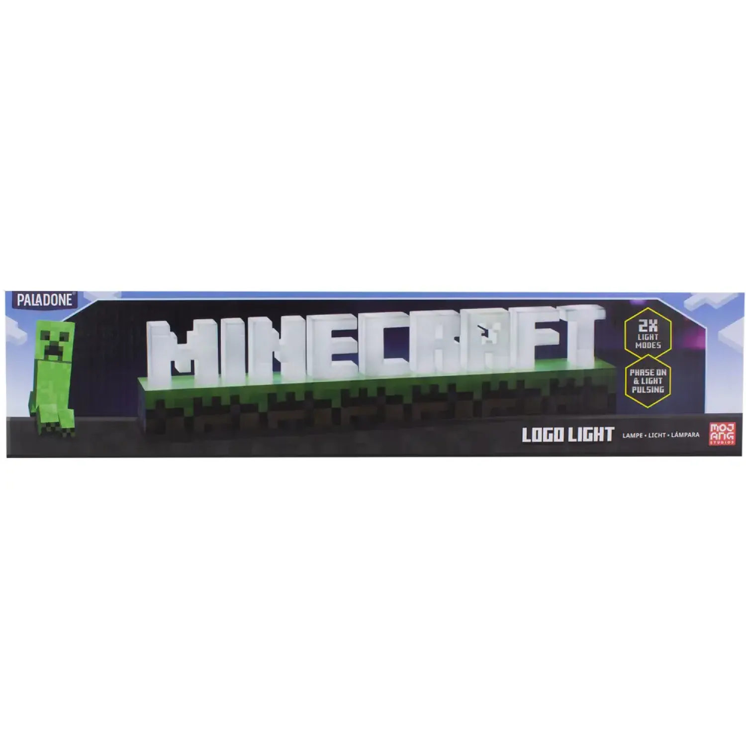 Minecraft Logo světlo fotografii produktu