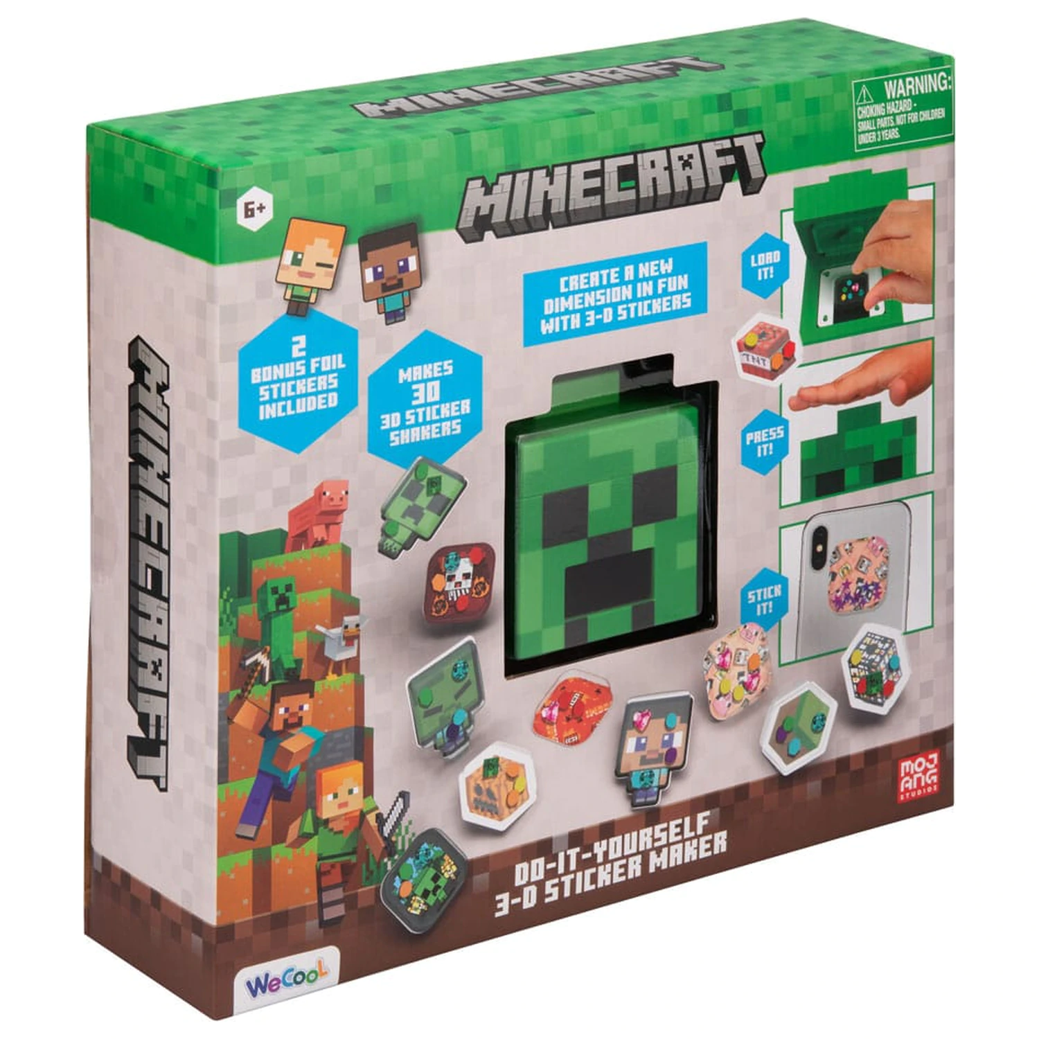 Minecraft 3D výrobník nálepek fotografii produktu