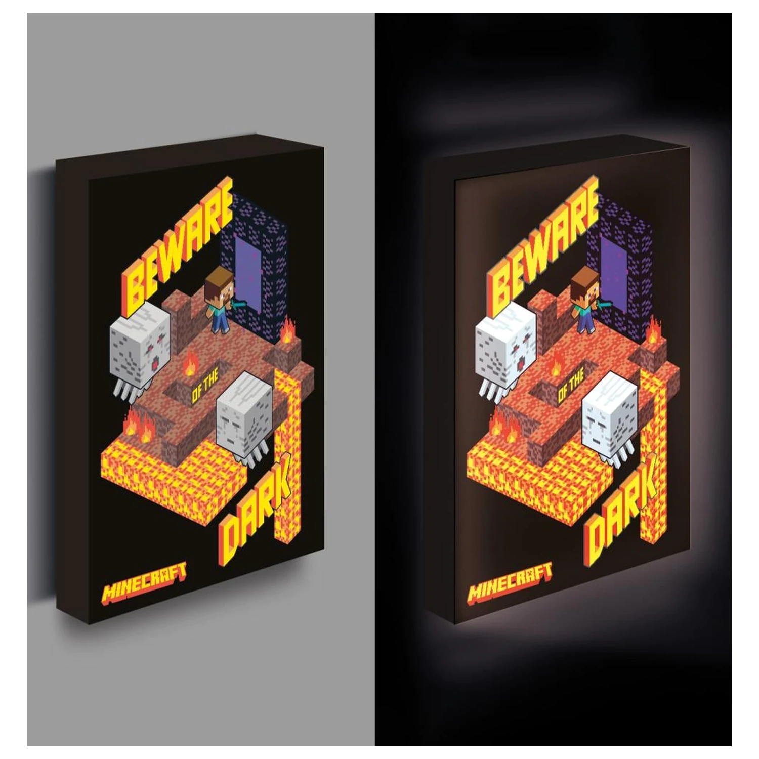 Minecraft Světelné Plátno 40x30 cm fotografii produktu