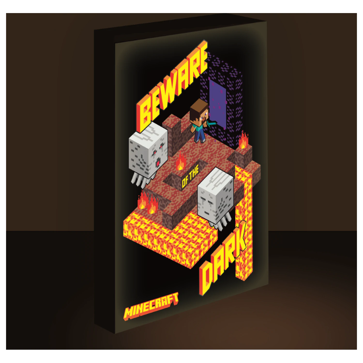 Minecraft Světelné Plátno 40x30 cm fotografii produktu