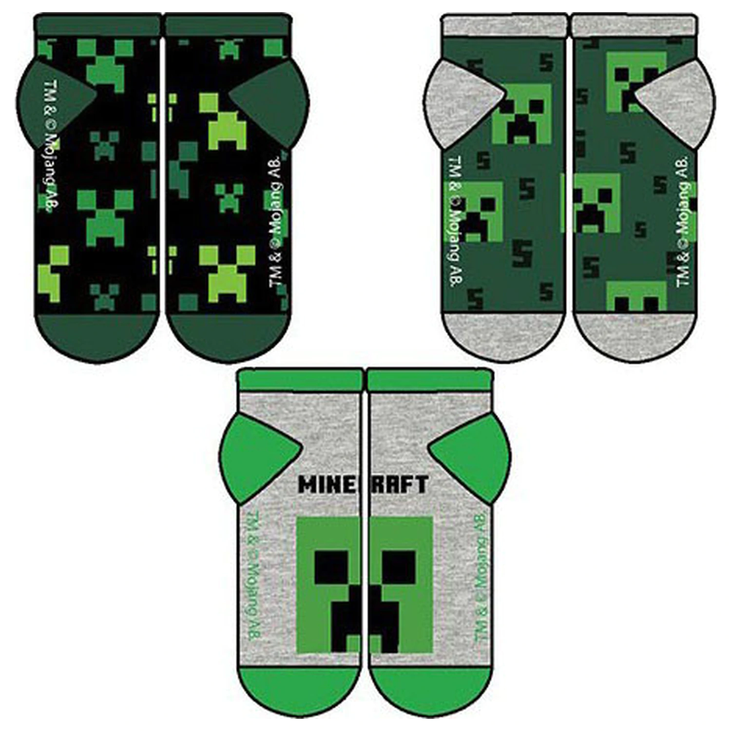 Minecraft Midnight dětské tajné ponožky 23/26 fotografii produktu