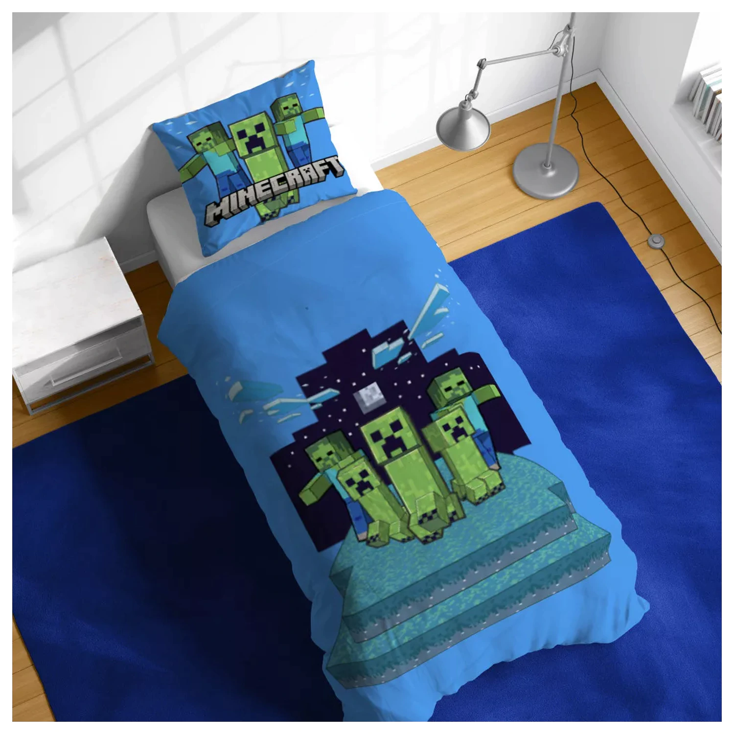 Minecraft Night Schemes Povlak na peřinu fotografii produktu