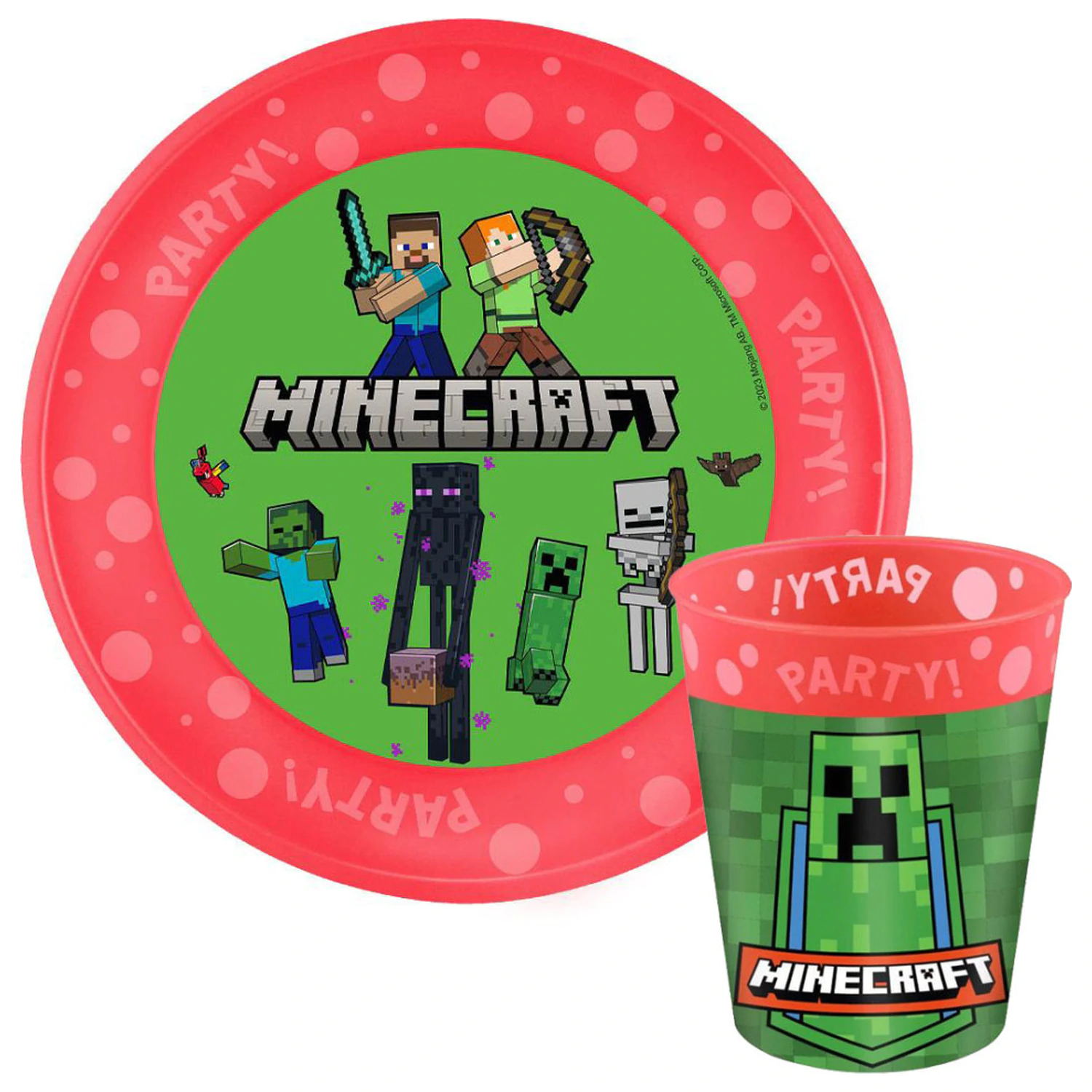 Minecraft Party mikro plastová sada fotografii produktu