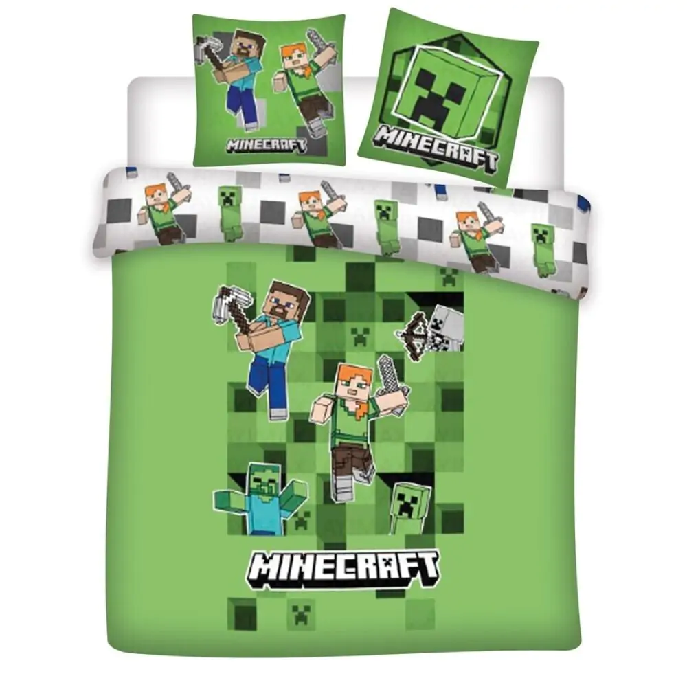 Minecraft povlečení na přikrývku policotton 135 cm fotografii produktu