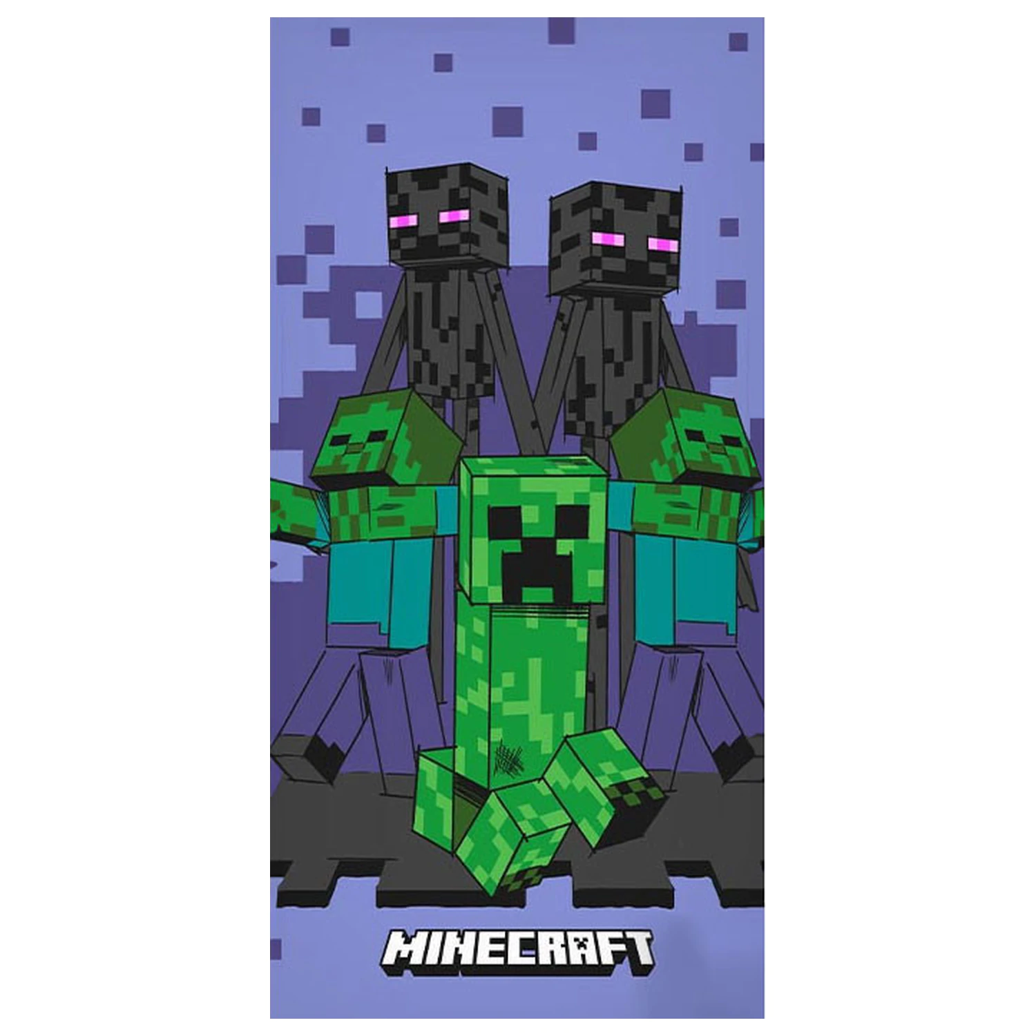 Minecraft Fialový útok ručník fotografii produktu