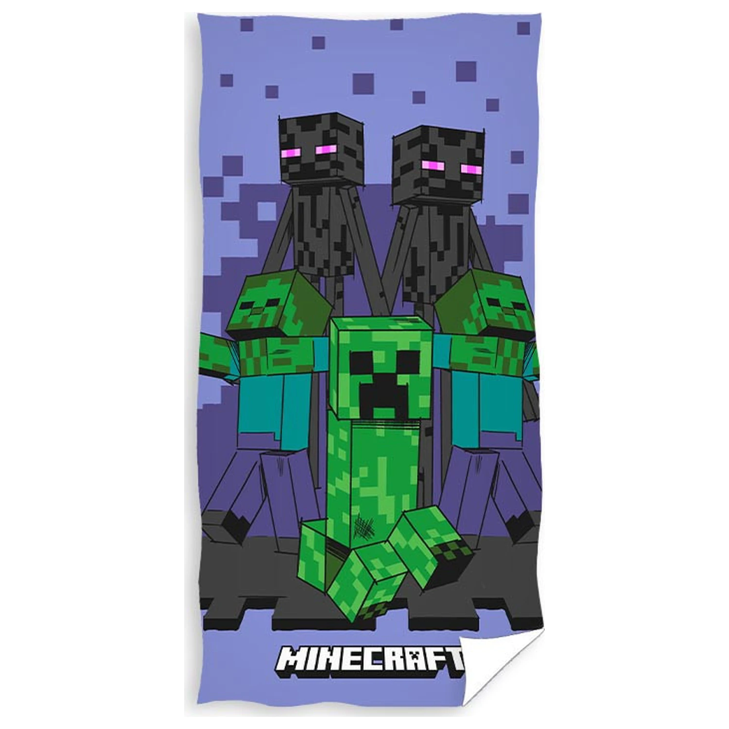 Minecraft Fialový útok ručník fotografii produktu