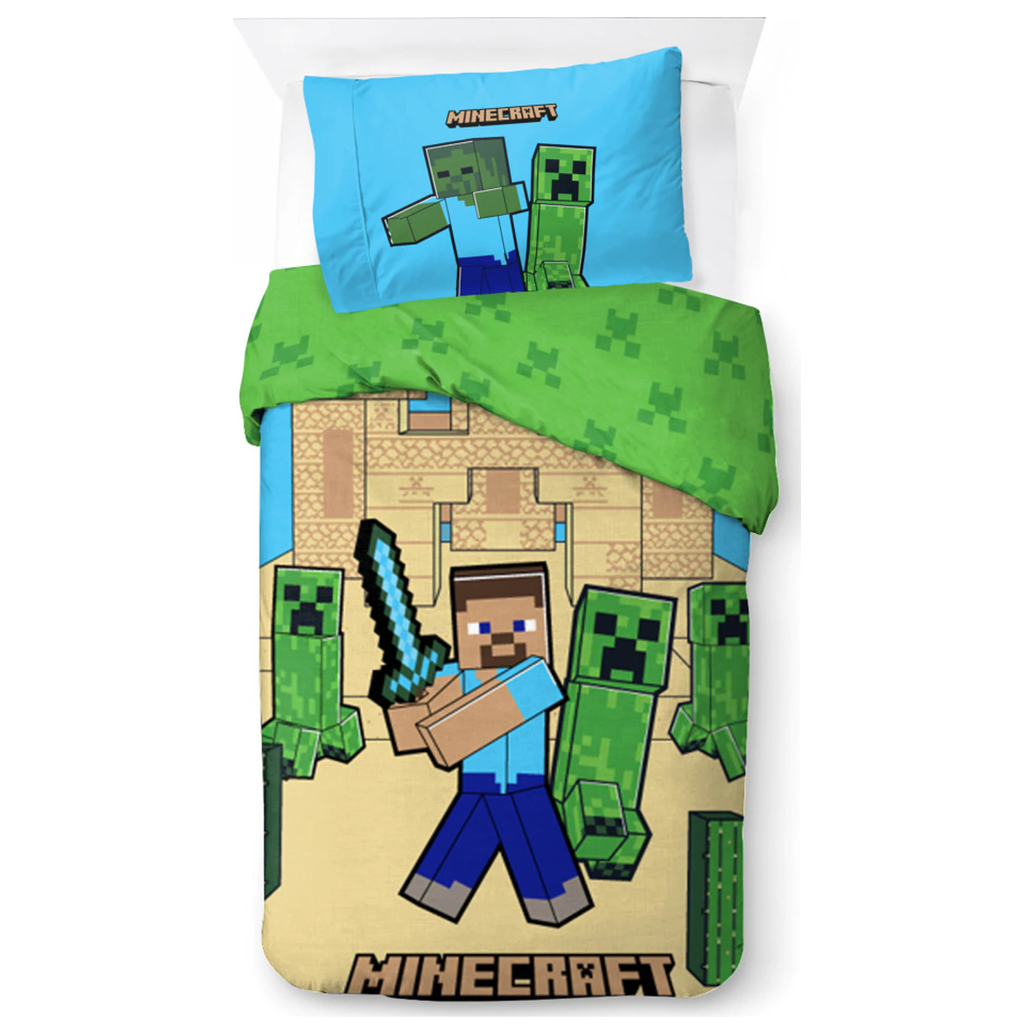 Minecraft Sand Castles povlečení na přikrývku fotografii produktu