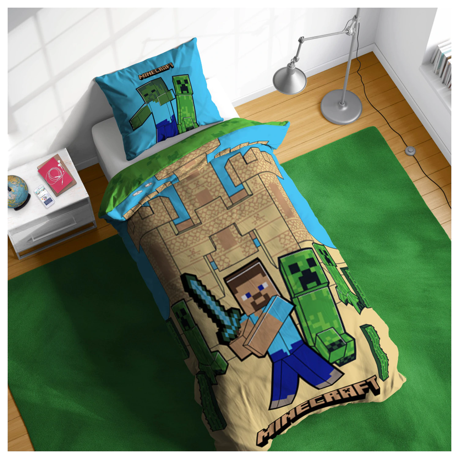 Minecraft Sand Castles povlečení na přikrývku fotografii produktu