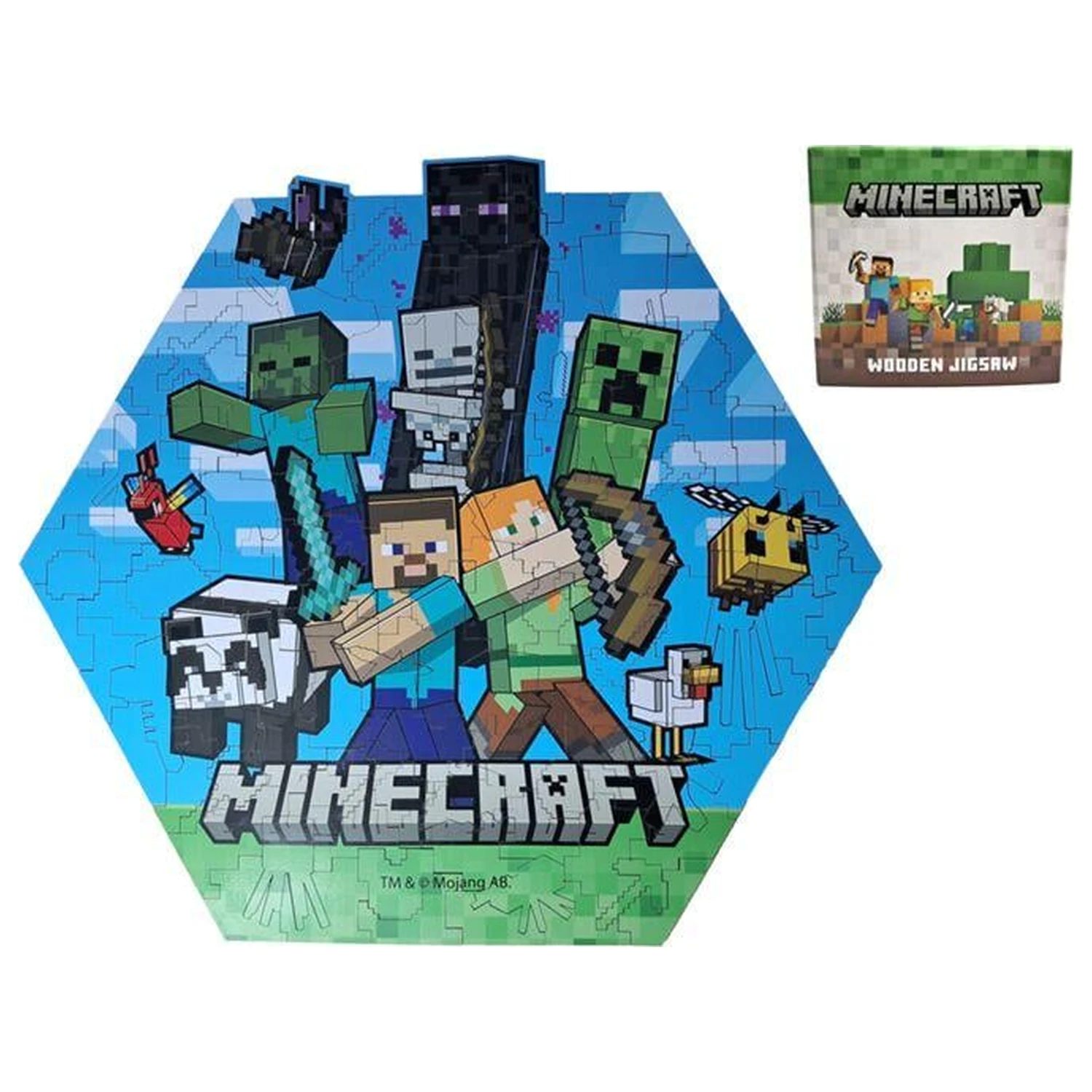 Minecraft tvarované puzzle 130 dílků fotografii produktu