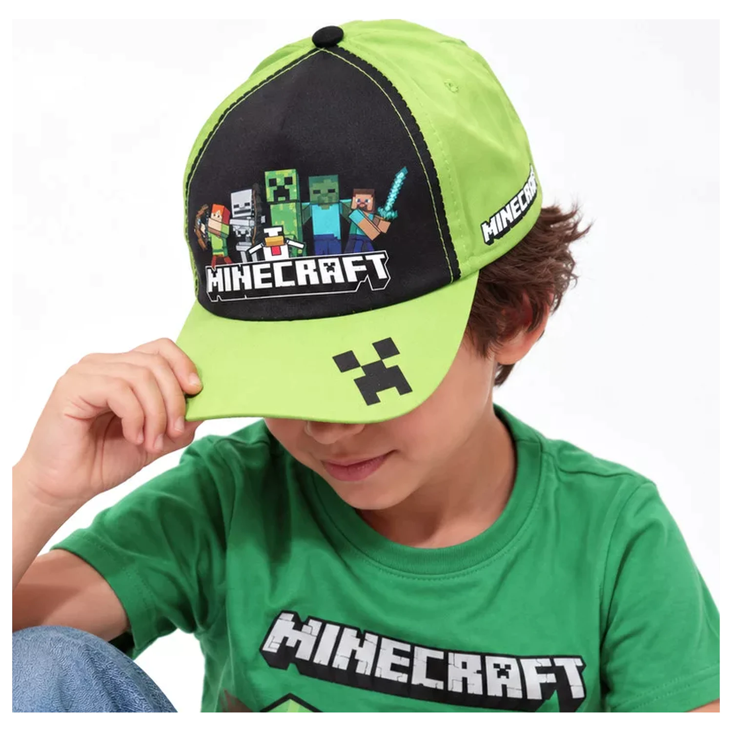 Minecraft Squad Style dětská baseballová čepice 55 cm fotografii produktu