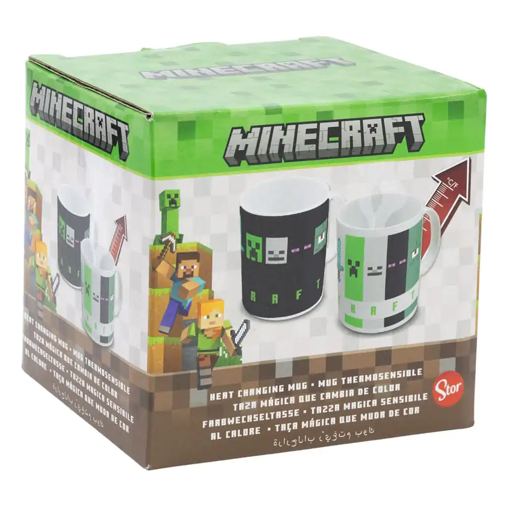 Minecraft hrnek měnící barvu s čtvercovým vzorem 325 ml fotografii produktu