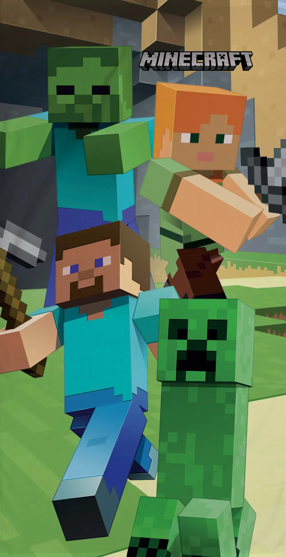 Minecraft bavlněná plážová osuška fotografii produktu
