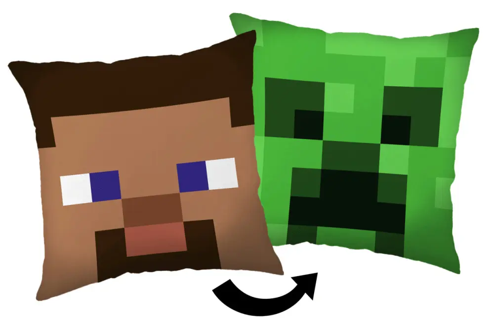 Minecraft Steve Creeper polštář, dekorativní polštář 40*40 cm fotografii produktu