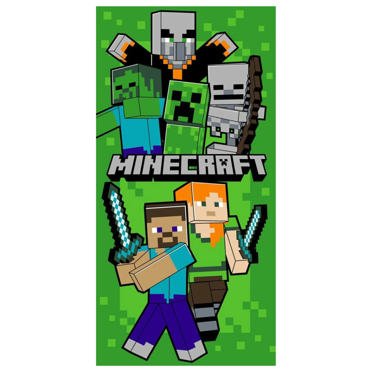 Minecraft Swordfight Ručník 70x140cm fotografii produktu