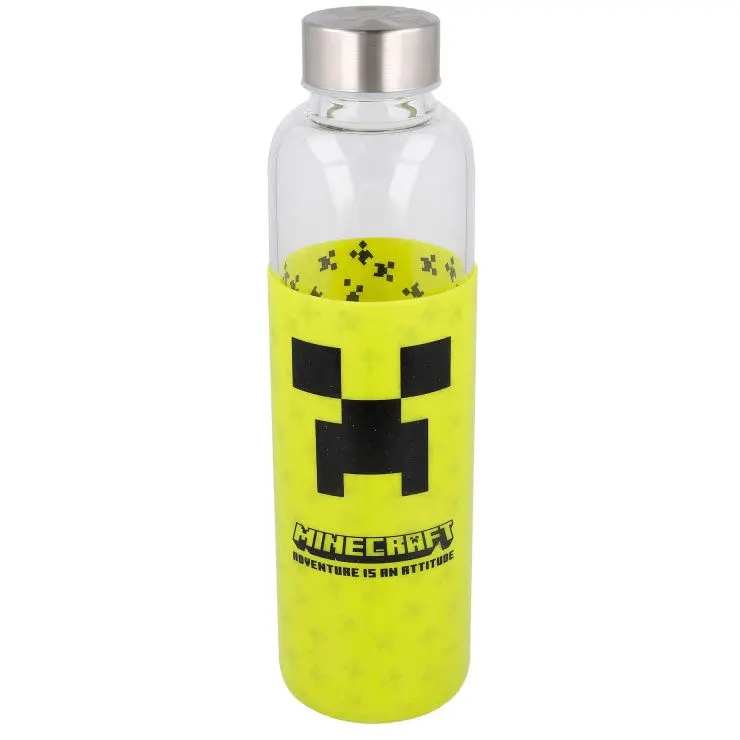 Minecraft silikonový kryt skleněná láhev 585 ml fotografii produktu