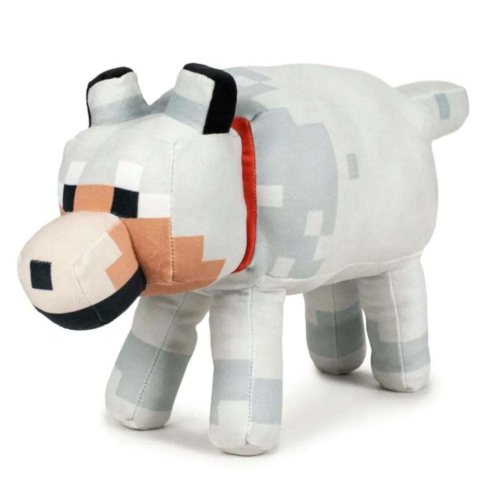 Minecraft Ochočený vlk plyšová hračka 29 cm fotografii produktu