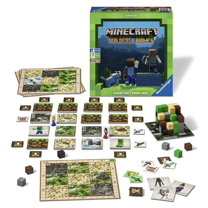 Minecraft Board Game Builders & Biomes anglická verze fotografii produktu