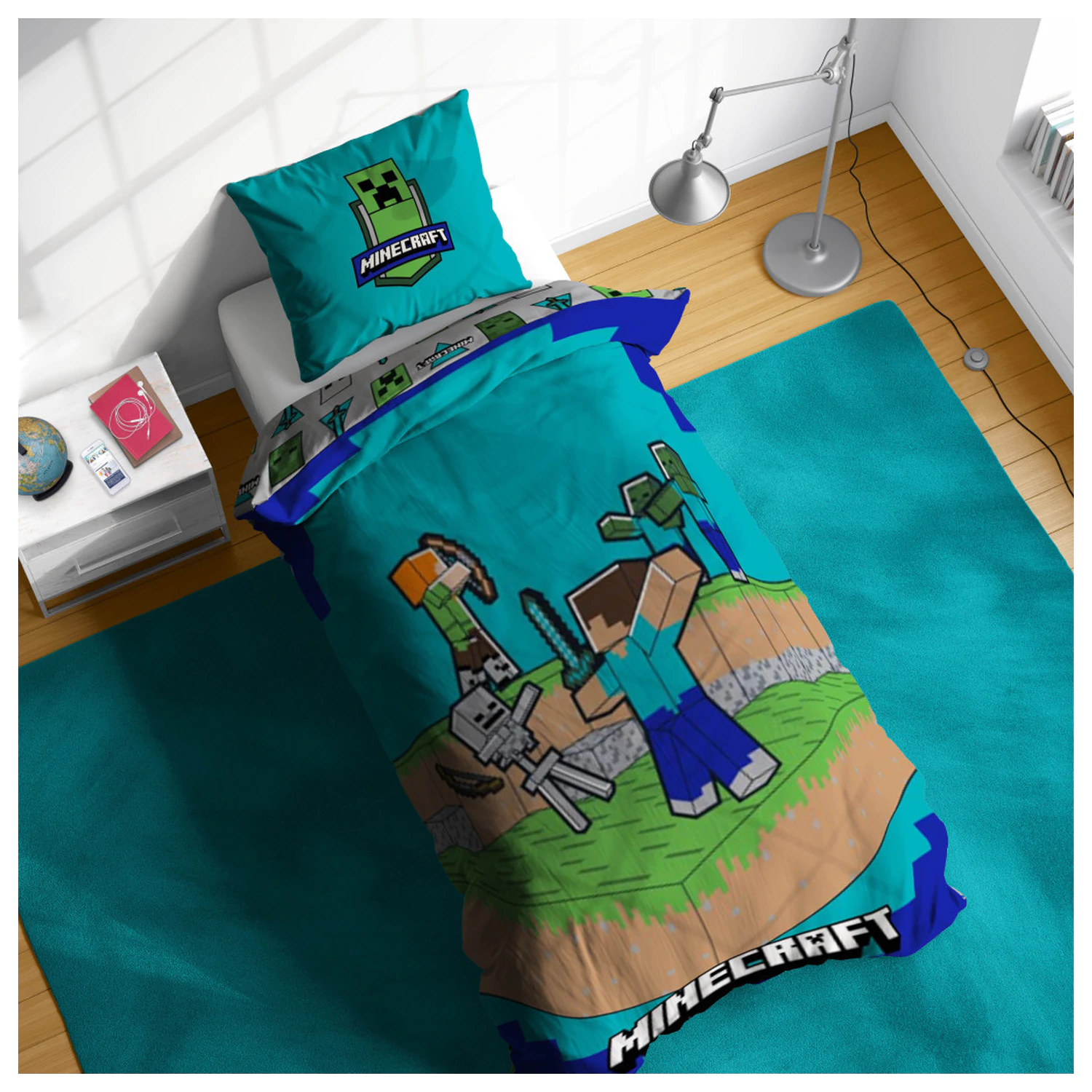 Minecraft The Fight Is On povlečení na přikrývku fotografii produktu