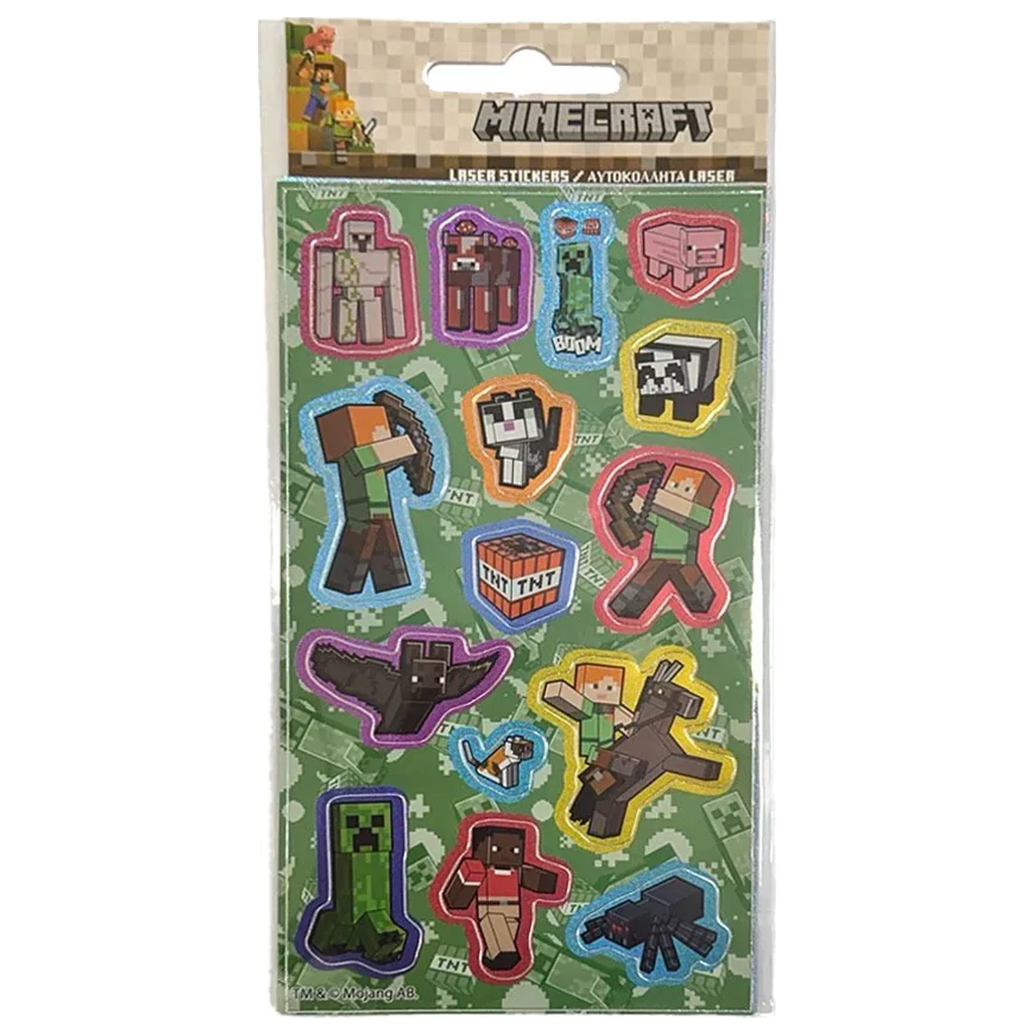 Minecraft TNT Holografická Sada samolepek fotografii produktu