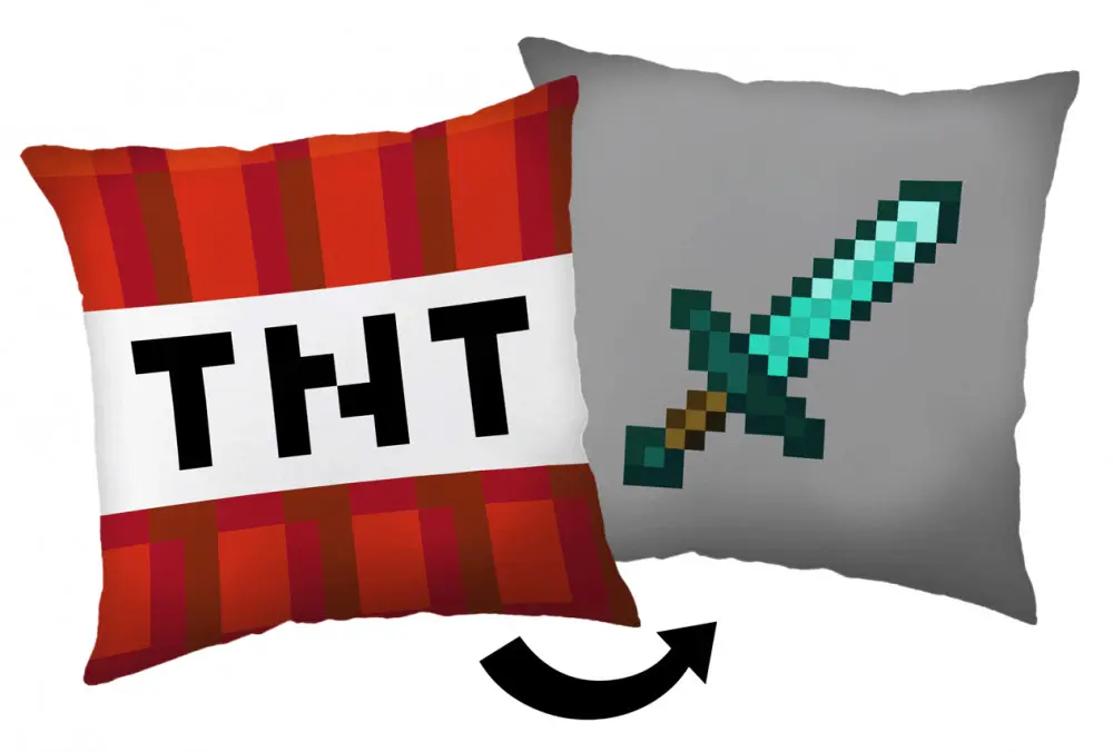 Minecraft TNT Sword polštář, dekorační polštář 40*40 cm fotografii produktu