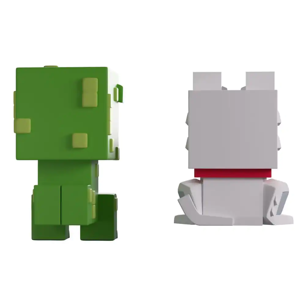 Minecraft vinylové figurky Wolf a Creeper Monitor Buddiez fotografii produktu