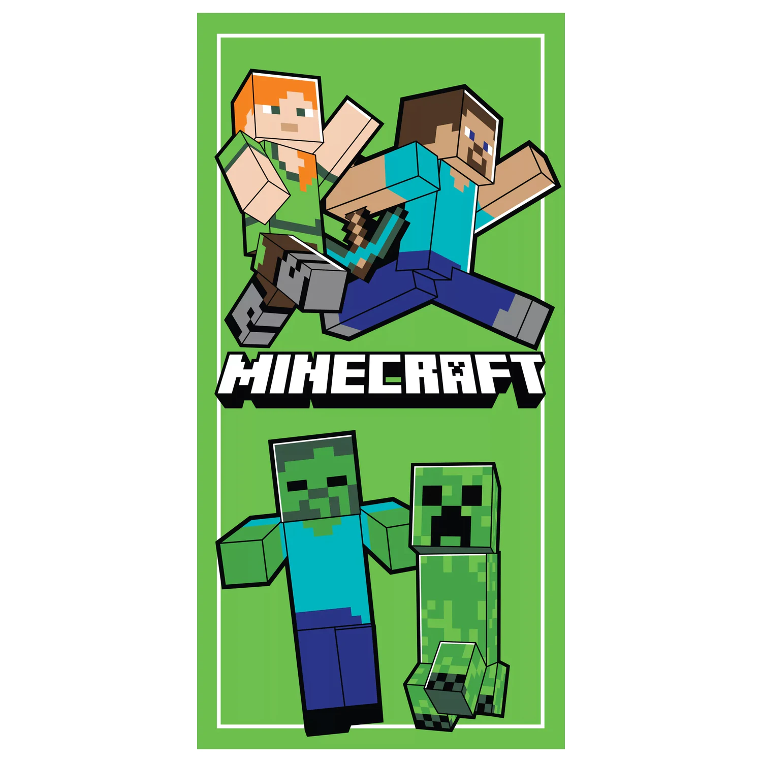 Minecraft Walking ručník 70x140cm fotografii produktu
