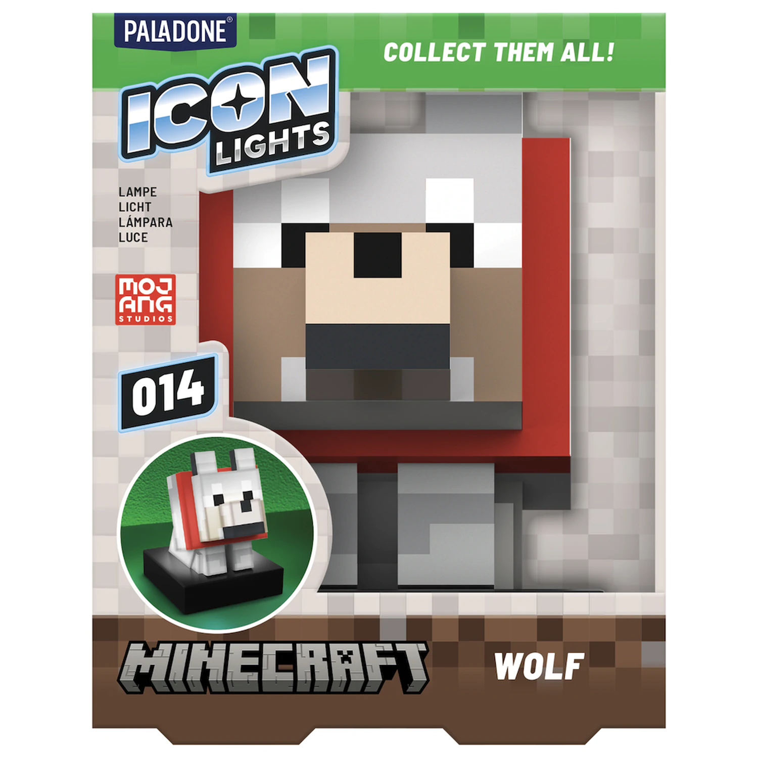 Minecraft Vlčí Ikonová Lampa fotografii produktu