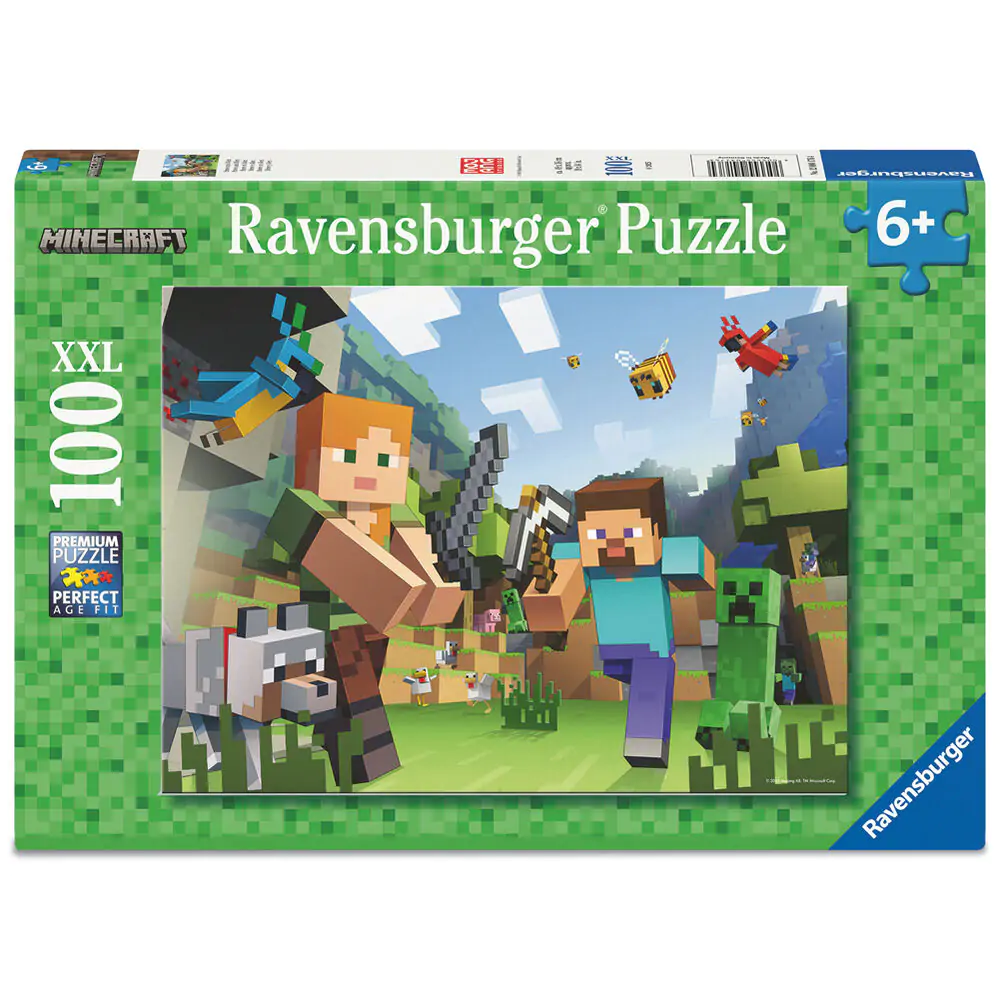 Minecraft XXL puzzle 100 dílků fotografii produktu