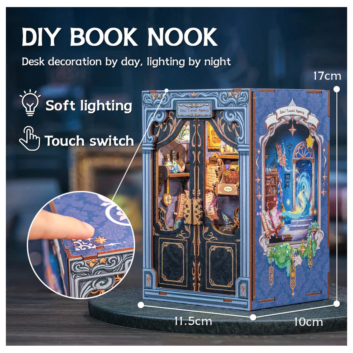 MINIATURE HOUSE DIY Soul Travel Agency 97 ks + LED světlo stavebnice fotografii produktu