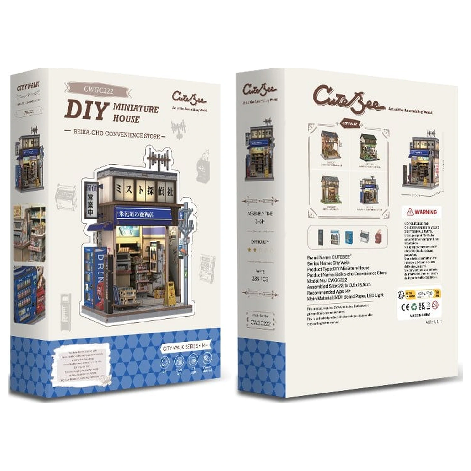 Model Kit Miniaturní dům Beika-cho Convenience Store 22 x 15 cm fotografii produktu