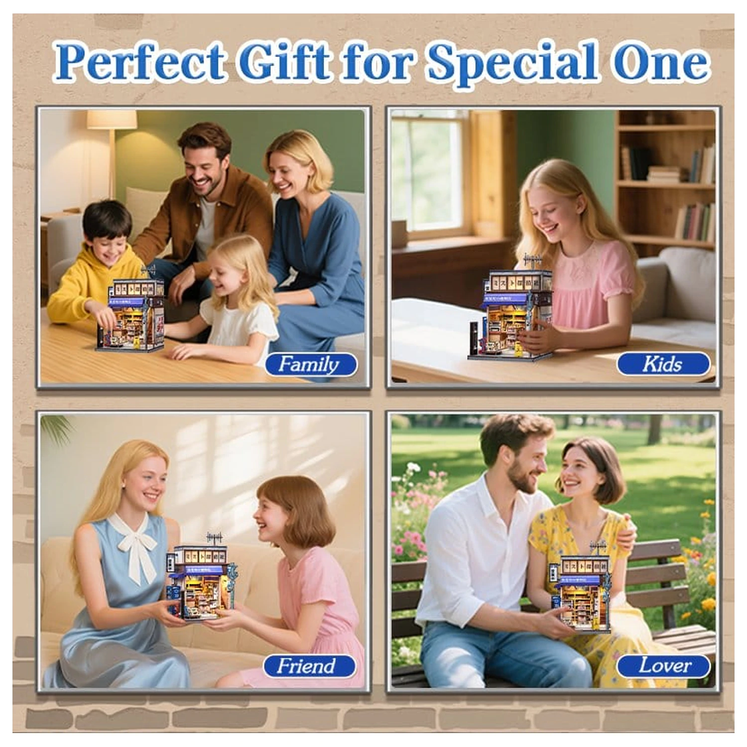 Model Kit Miniaturní dům Beika-cho Convenience Store 22 x 15 cm fotografii produktu