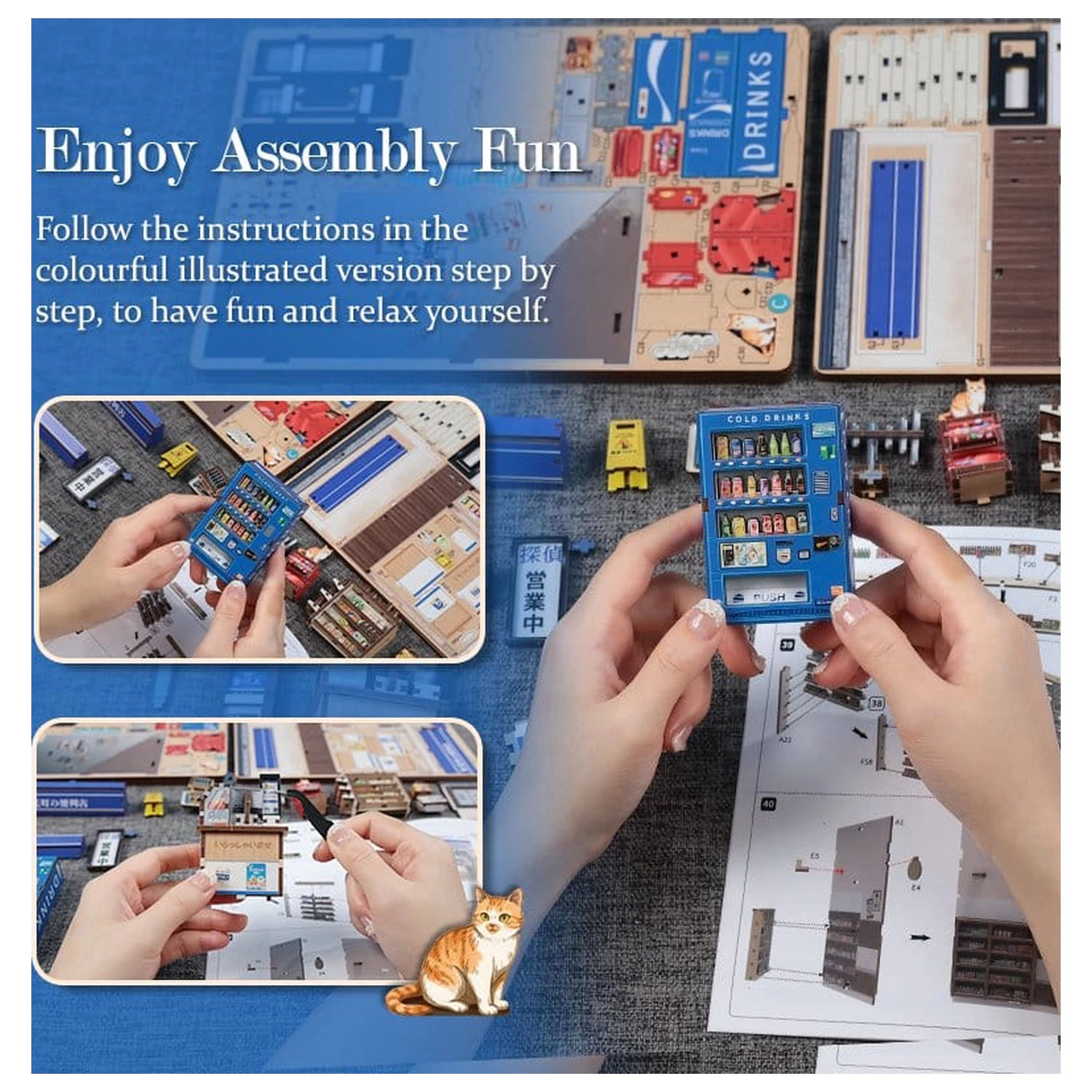 Model Kit Miniaturní dům Beika-cho Convenience Store 22 x 15 cm fotografii produktu