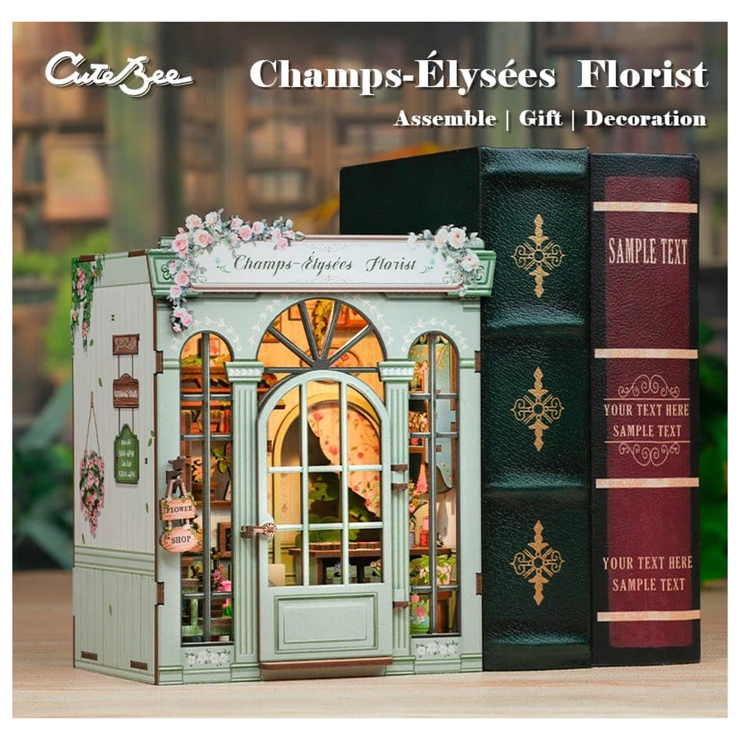 Modelová stavebnice miniaturního domu Champs-Élysées Florist 18 x 16 cm fotografii produktu