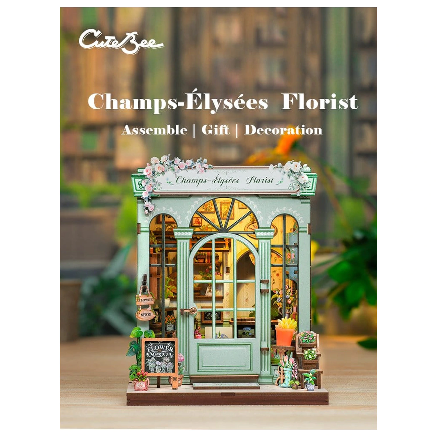 Modelová stavebnice miniaturního domu Champs-Élysées Florist 18 x 16 cm fotografii produktu