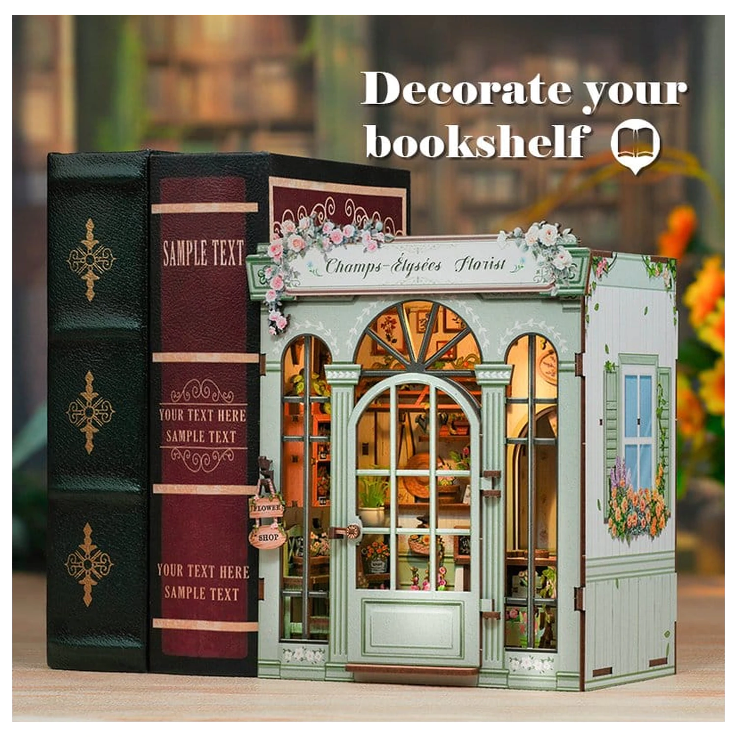 Modelová stavebnice miniaturního domu Champs-Élysées Florist 18 x 16 cm fotografii produktu