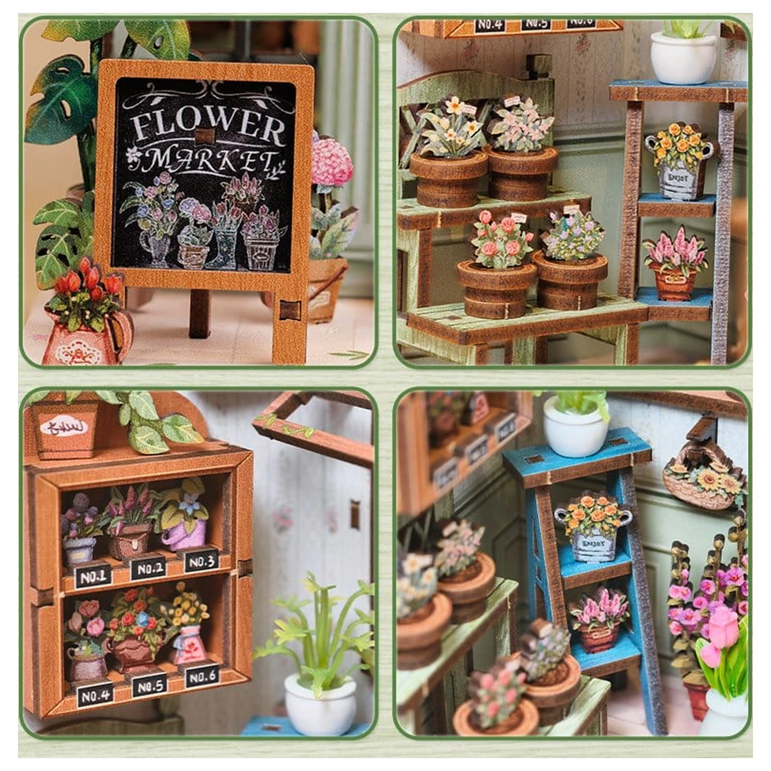 Modelová stavebnice miniaturního domu Champs-Élysées Florist 18 x 16 cm fotografii produktu