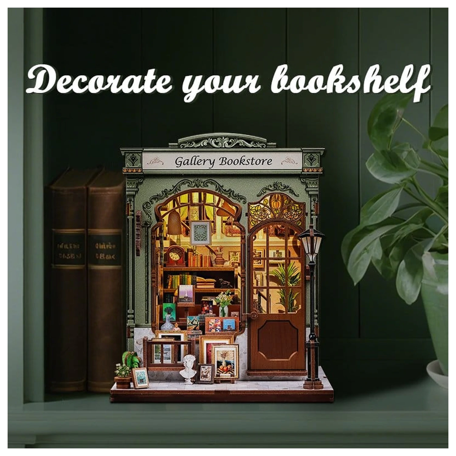 Miniaturní model domu Kit Gallery Bookstore 20 x 16 cm fotografii produktu