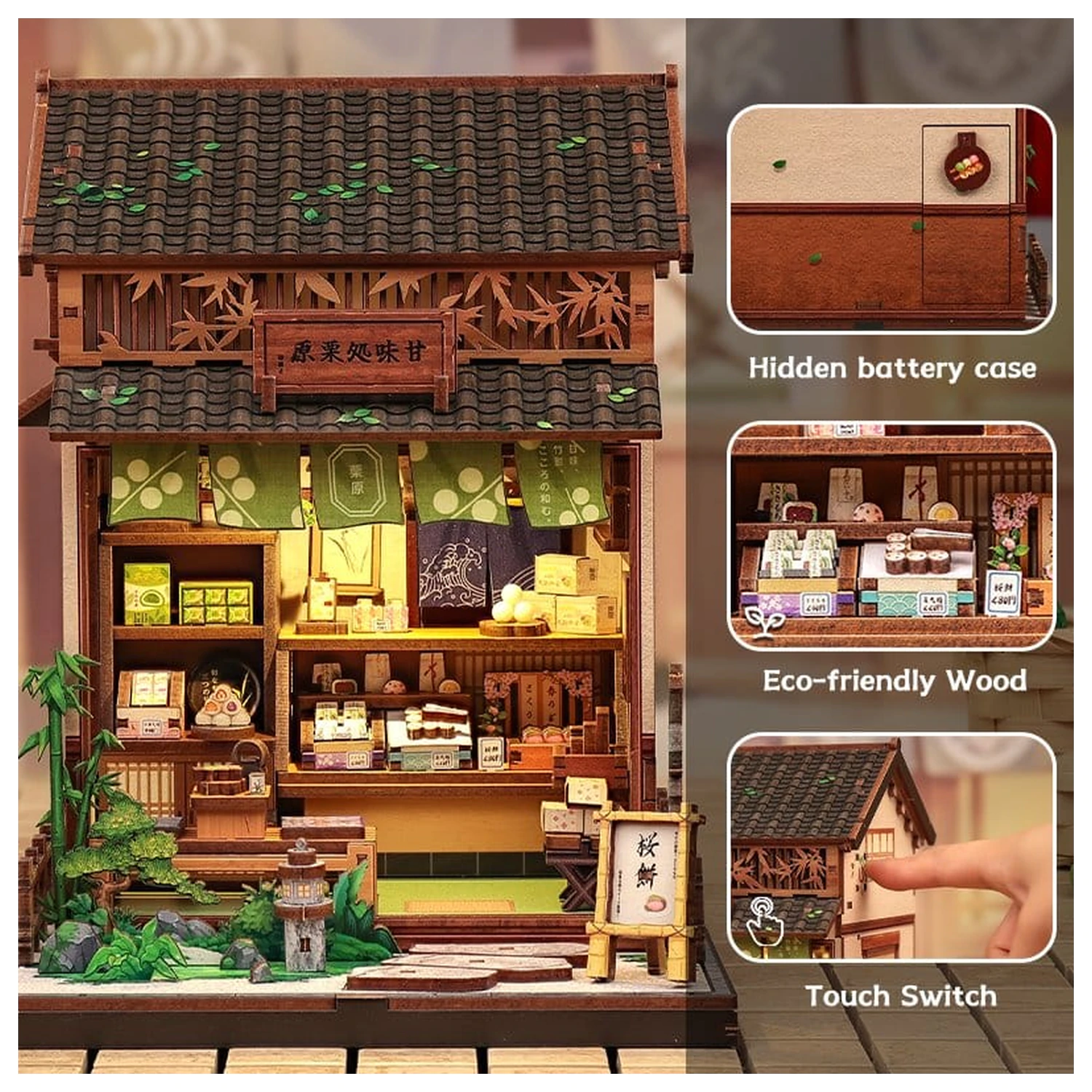 Modelářská stavebnice Miniaturní domek Kanmi-dokoro Kurihara 19 x 15 cm fotografii produktu