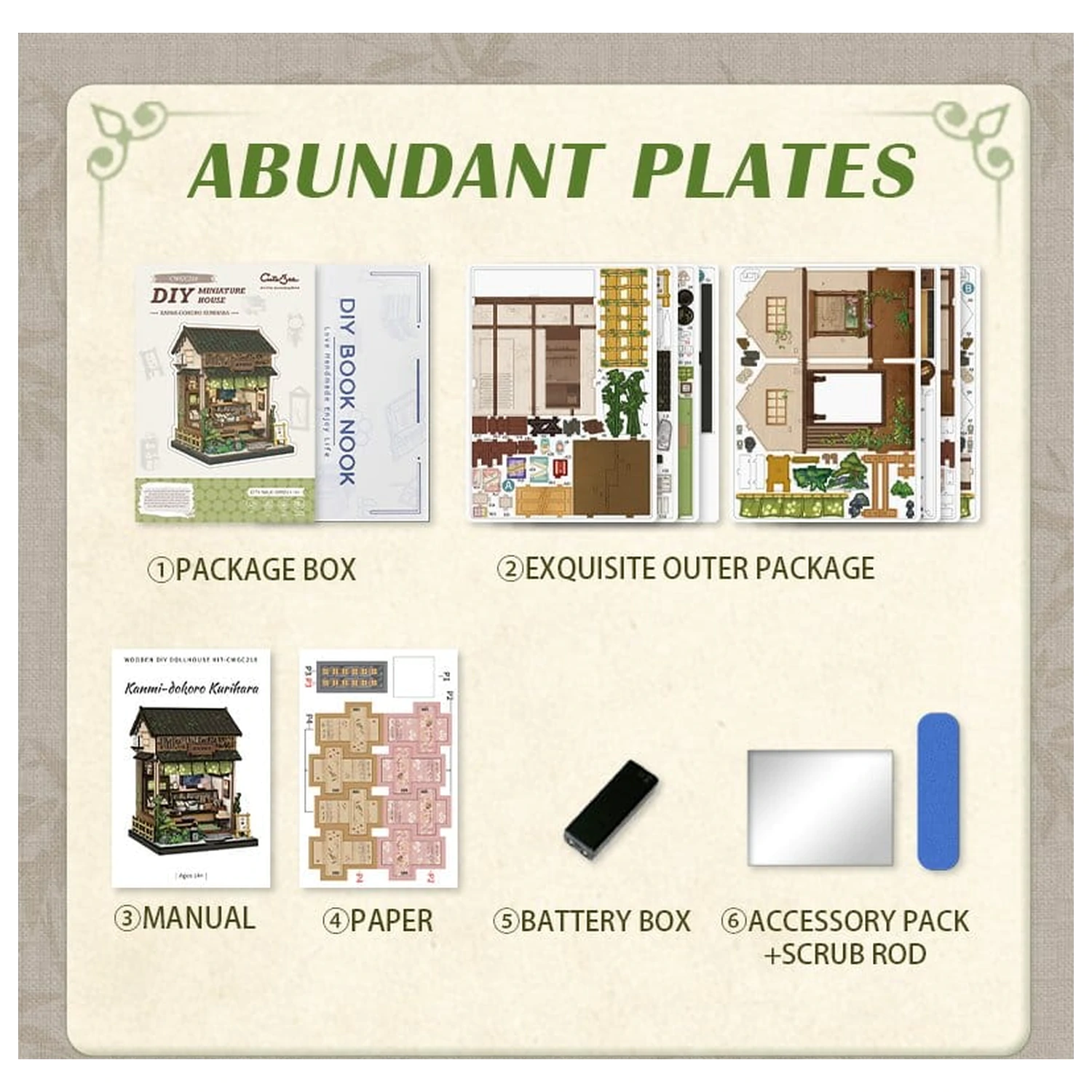 Modelářská stavebnice Miniaturní domek Kanmi-dokoro Kurihara 19 x 15 cm fotografii produktu