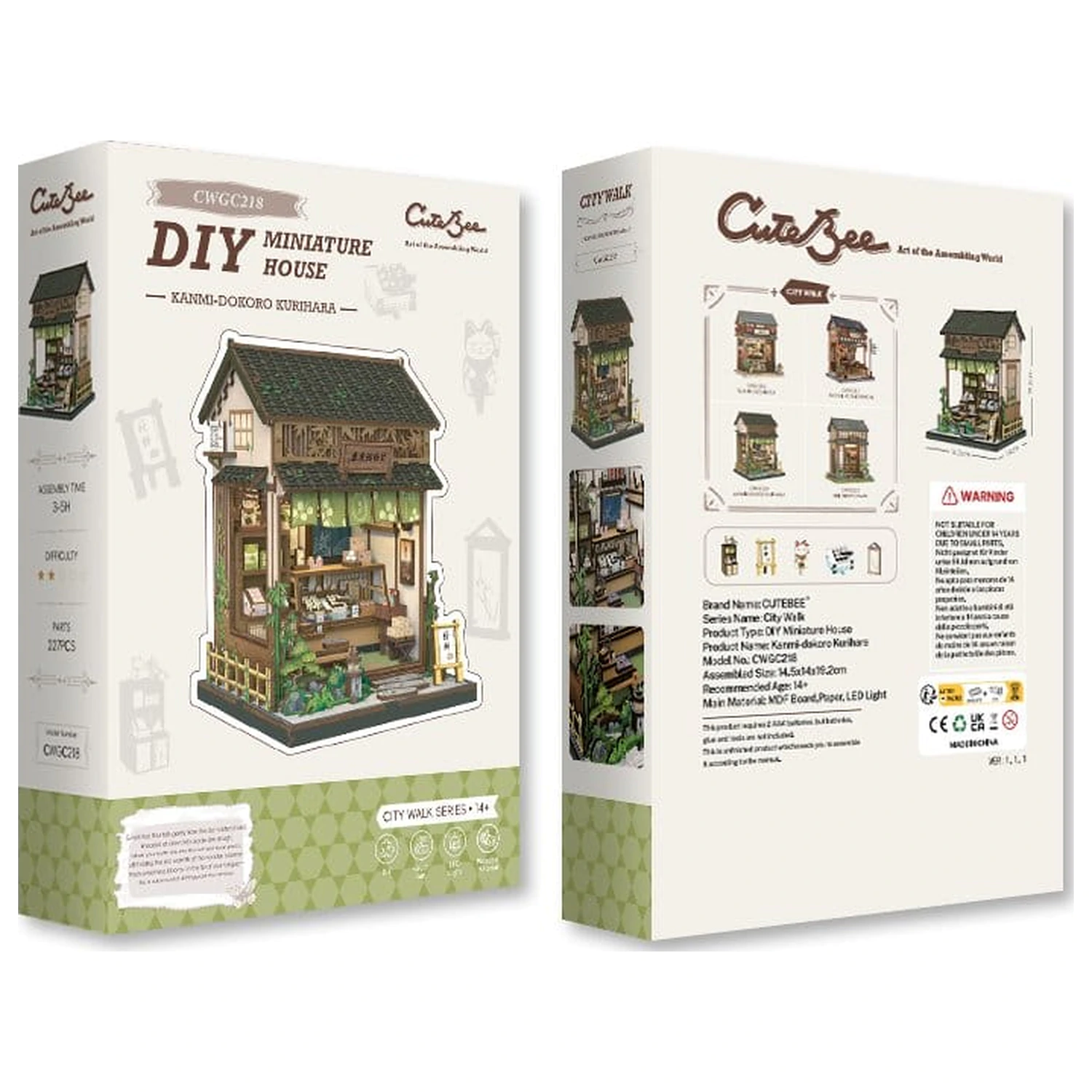 Modelářská stavebnice Miniaturní domek Kanmi-dokoro Kurihara 19 x 15 cm fotografii produktu