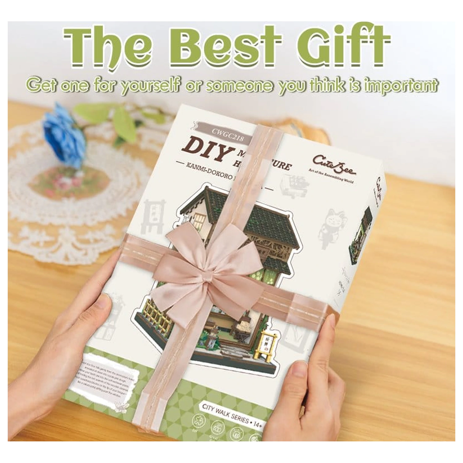 Modelářská stavebnice Miniaturní domek Kanmi-dokoro Kurihara 19 x 15 cm fotografii produktu