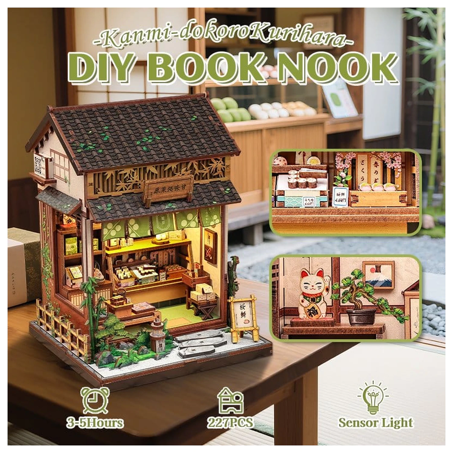 Modelářská stavebnice Miniaturní domek Kanmi-dokoro Kurihara 19 x 15 cm fotografii produktu