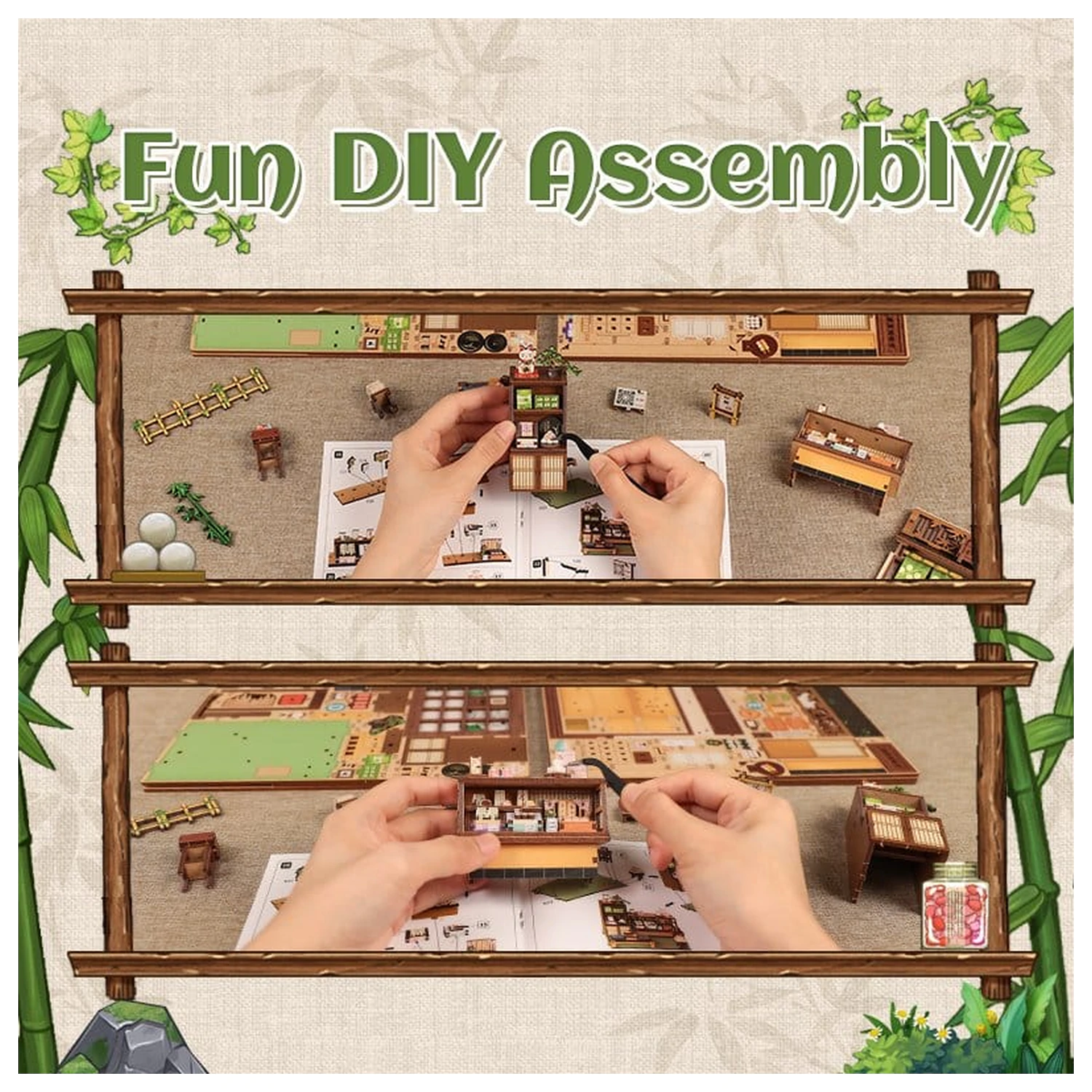 Modelářská stavebnice Miniaturní domek Kanmi-dokoro Kurihara 19 x 15 cm fotografii produktu