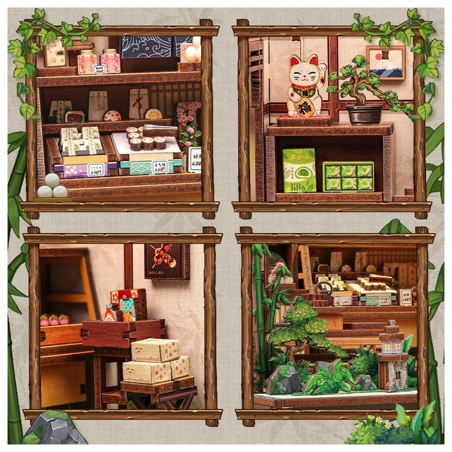 Modelářská stavebnice Miniaturní domek Kanmi-dokoro Kurihara 19 x 15 cm fotografii produktu