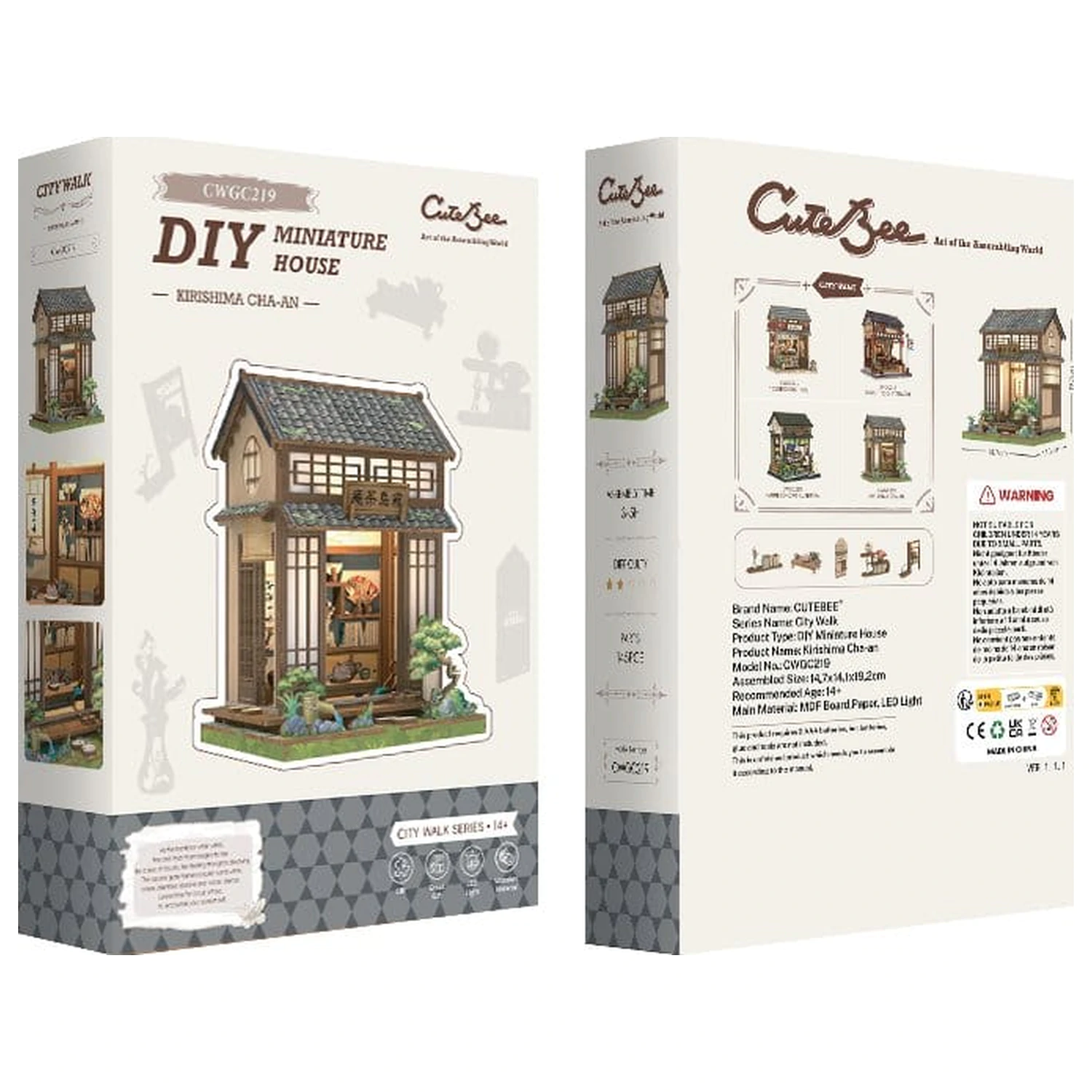 Modelová stavebnice miniaturního domu Kirishima Cha-an 19 x 14 cm fotografii produktu